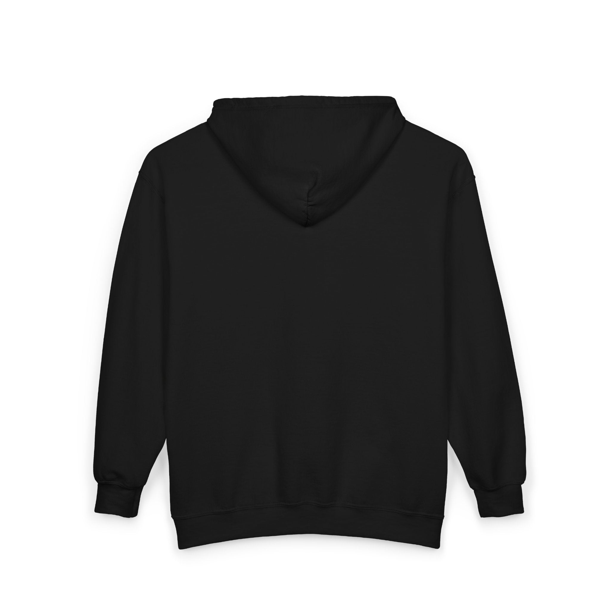 Coffin Chest Zip Hoodie — Minimal Gothic Funeral Coffin Design